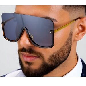 Oversized Shield Sunglasses Fashion Visor Sunglasses Trendy Men Lentes Gafas New